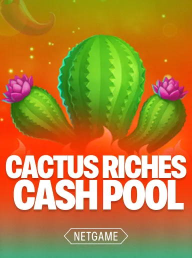 Слот Cactus Riches Cash Pool: сокровища пустыни и денежные пулы!: игра с денежными призами в Jetton Games.
